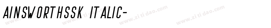 AinsworthSSK Italic字体转换